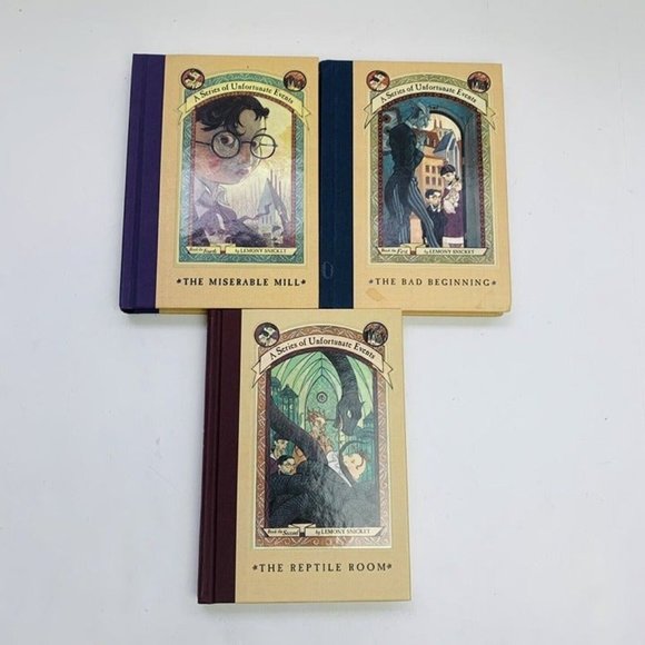 A Series of Unfortunate Events Lot Of 3 Books Hardback Series 1 2 and 4 - Picture 2 of 7